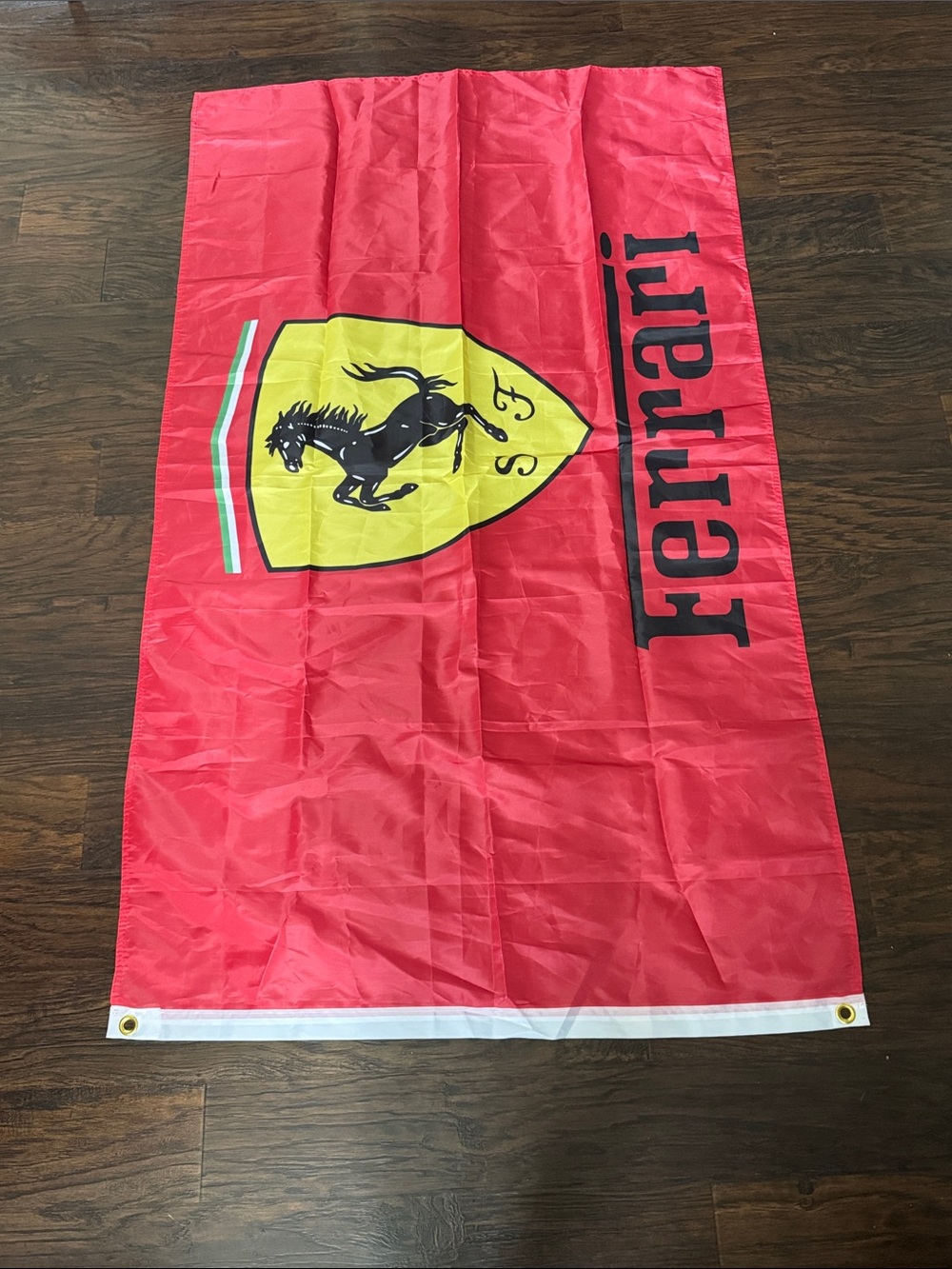 Ferrari Red and Yellow Prancing Horse Flag
